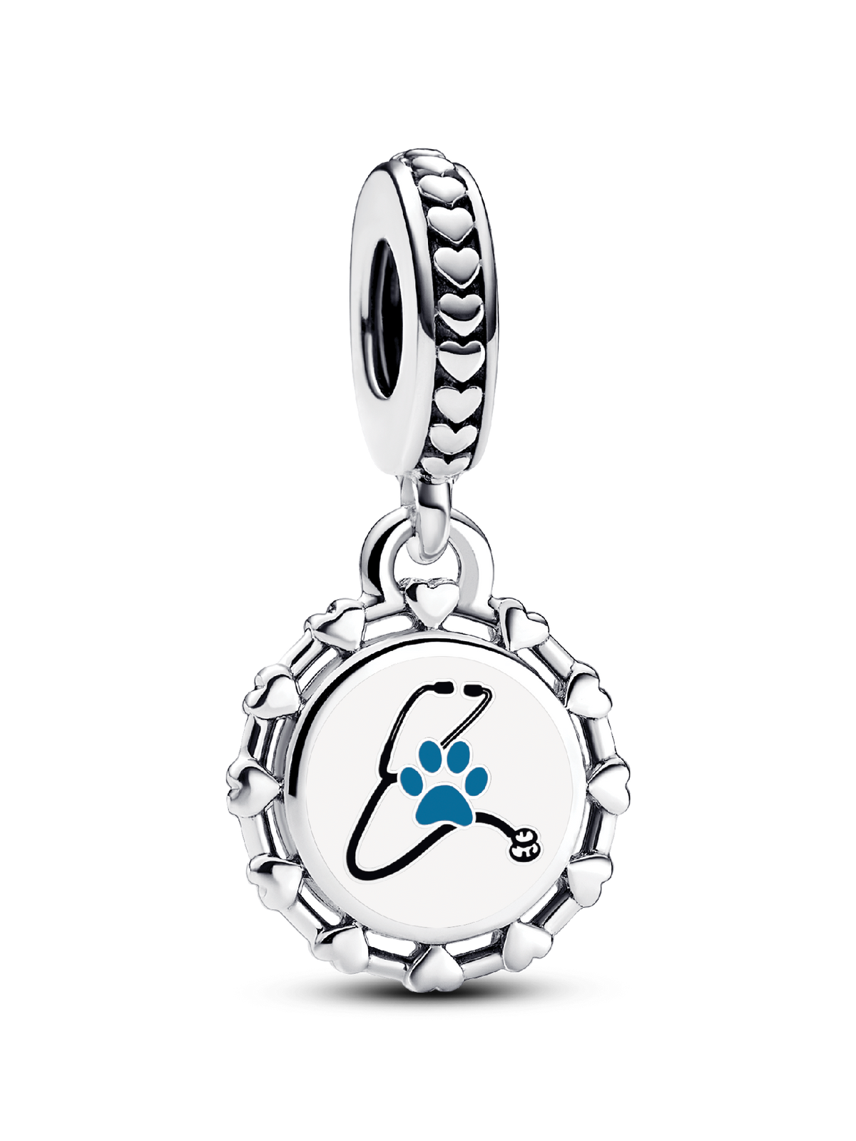 FINAL SALE - Veterinarian Dangle Charm - Sterling silver
