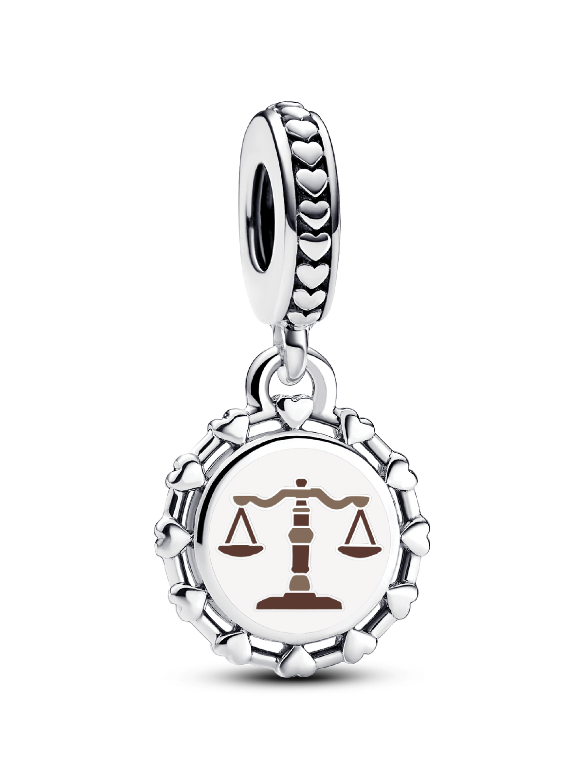Lawyer Dangle Charm - Sterling silver