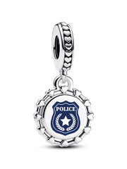 Police Dangle Charm - Sterling silver