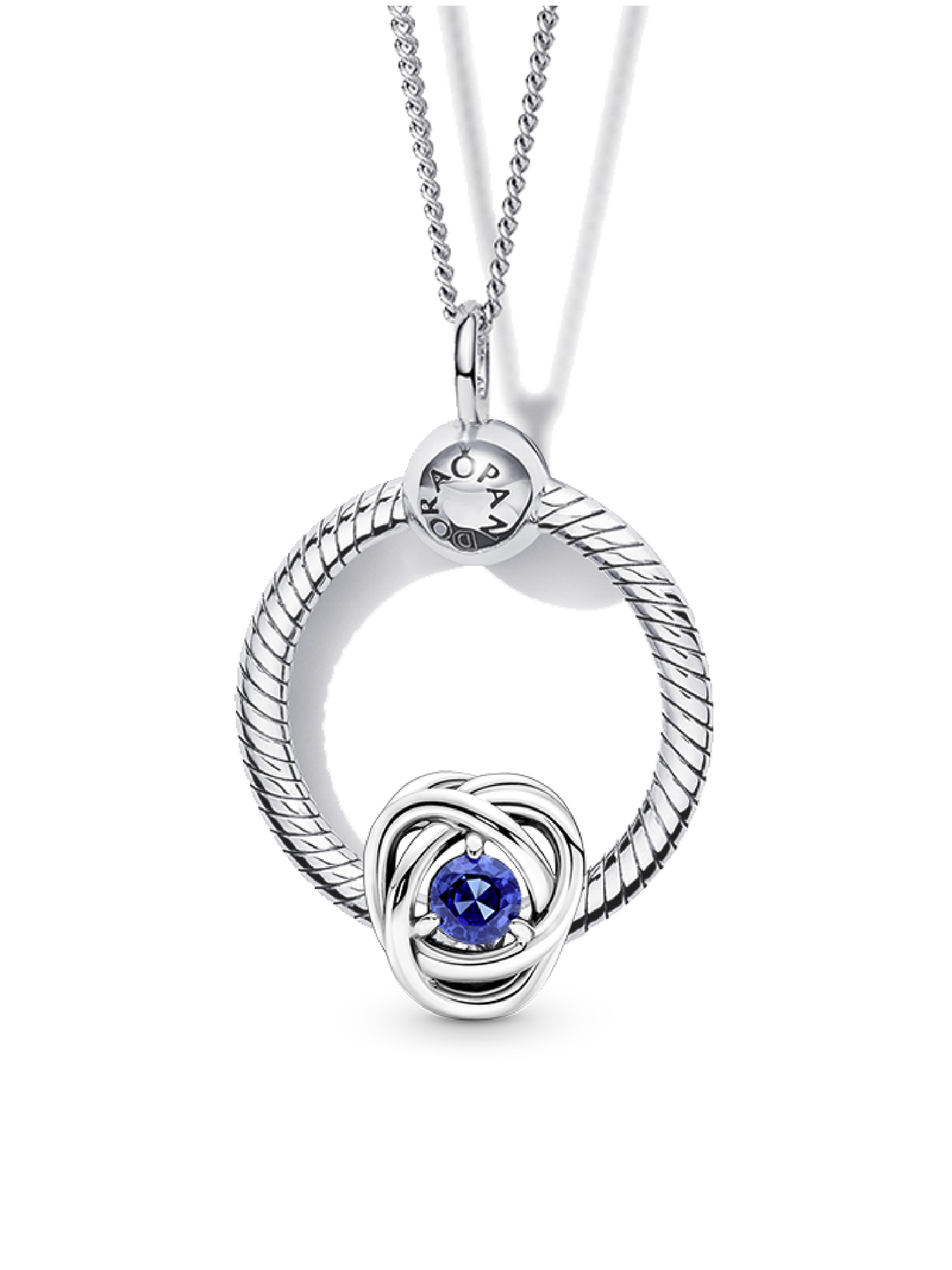 September Birthstone Eternity Circle O Pendant Set