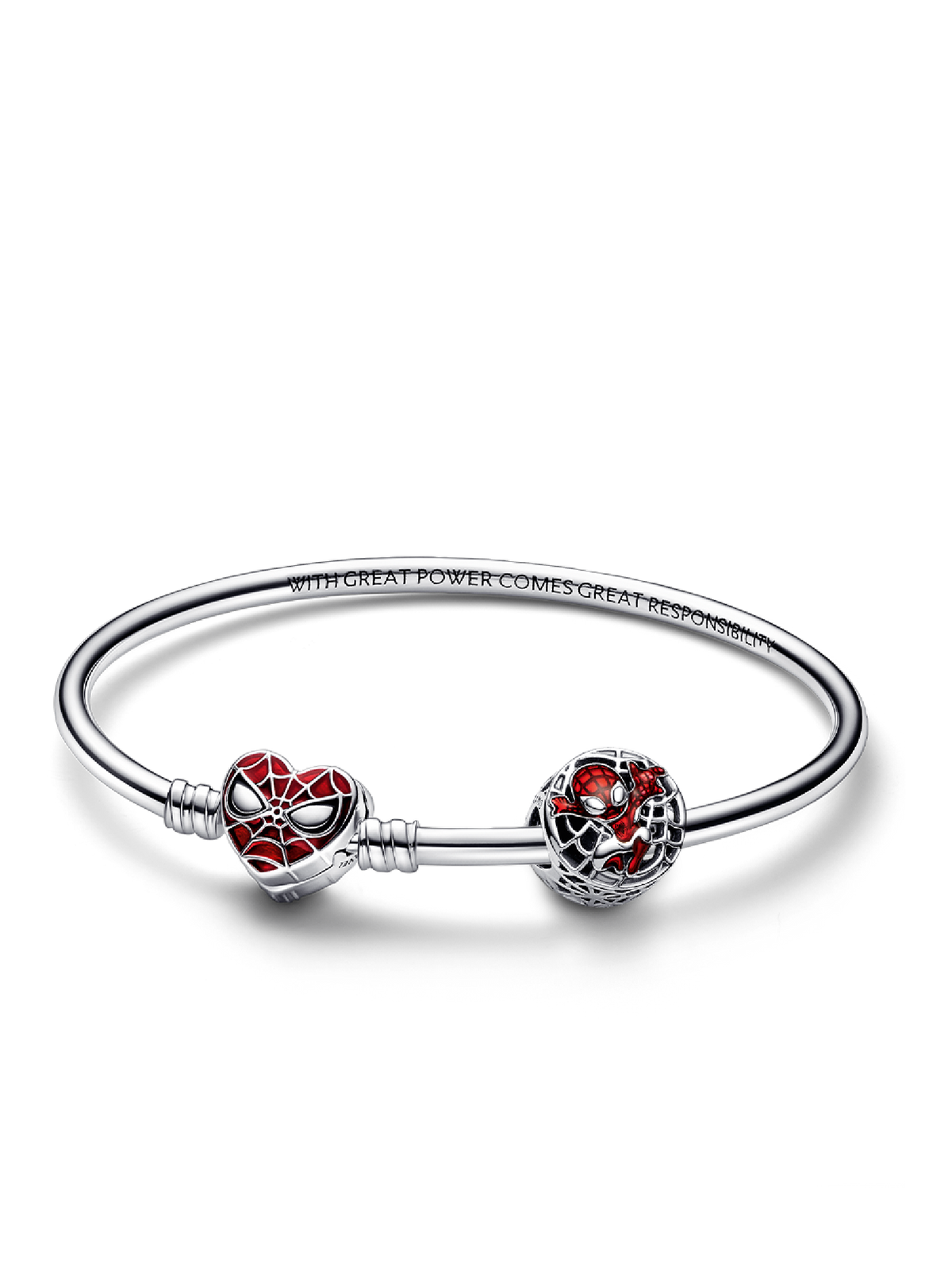 Marvel Spider Man Charm and Bangle Set