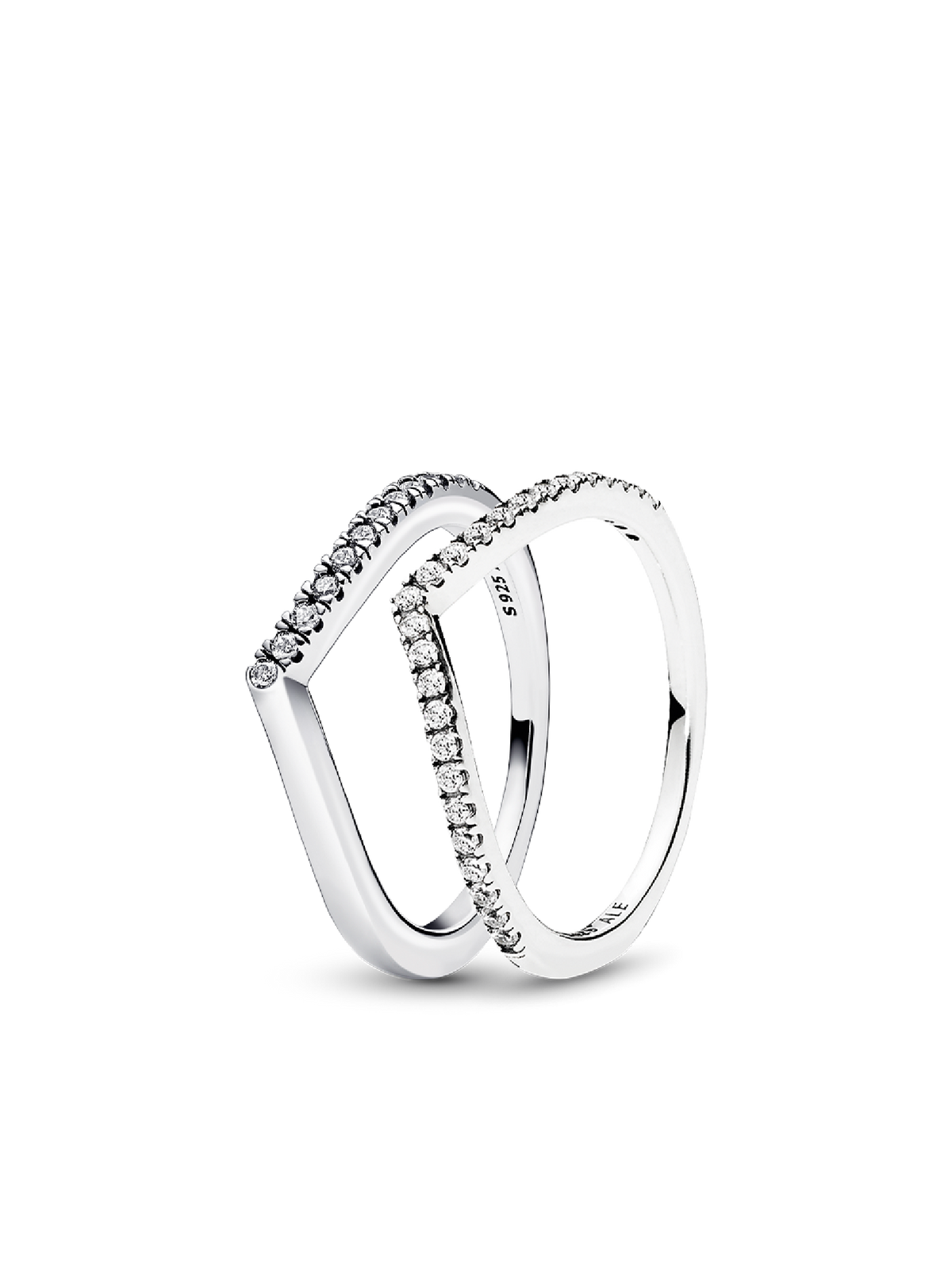 Shimmering Wishbone Ring Set