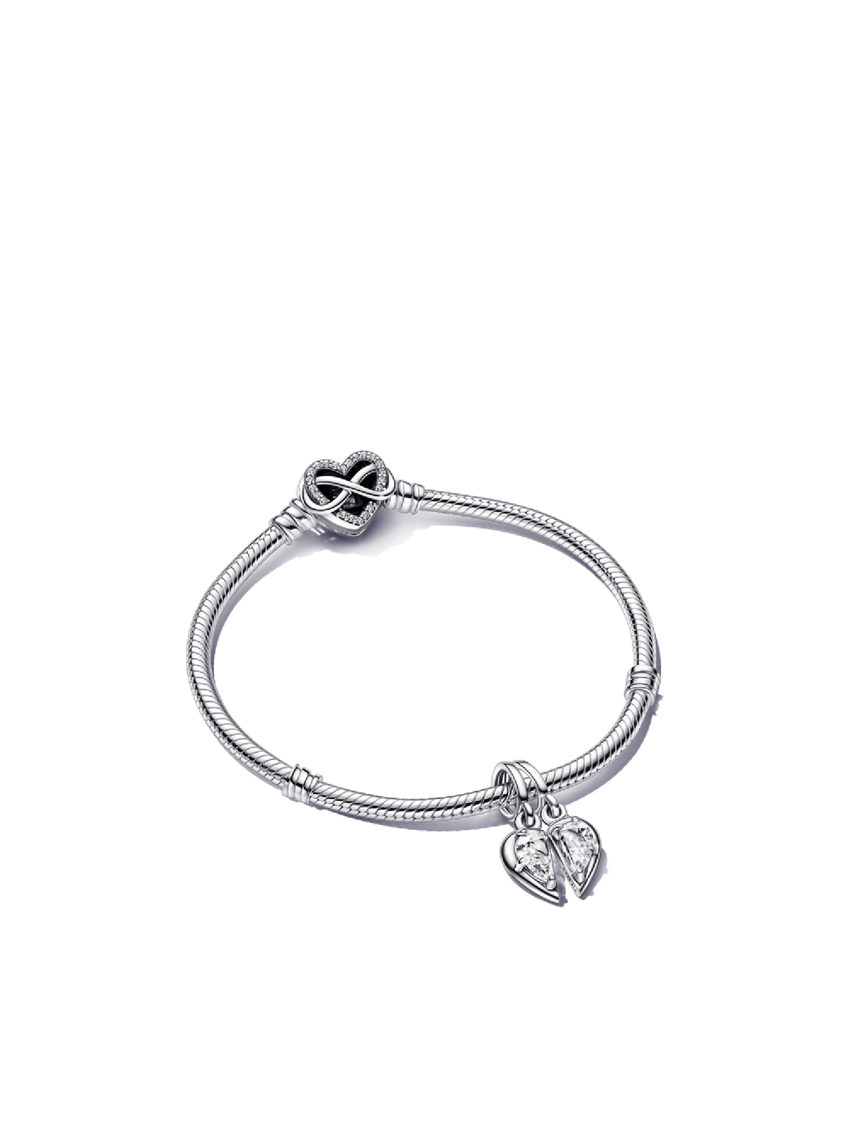 Splittable Mother and Daughter Charm Bracelet Set