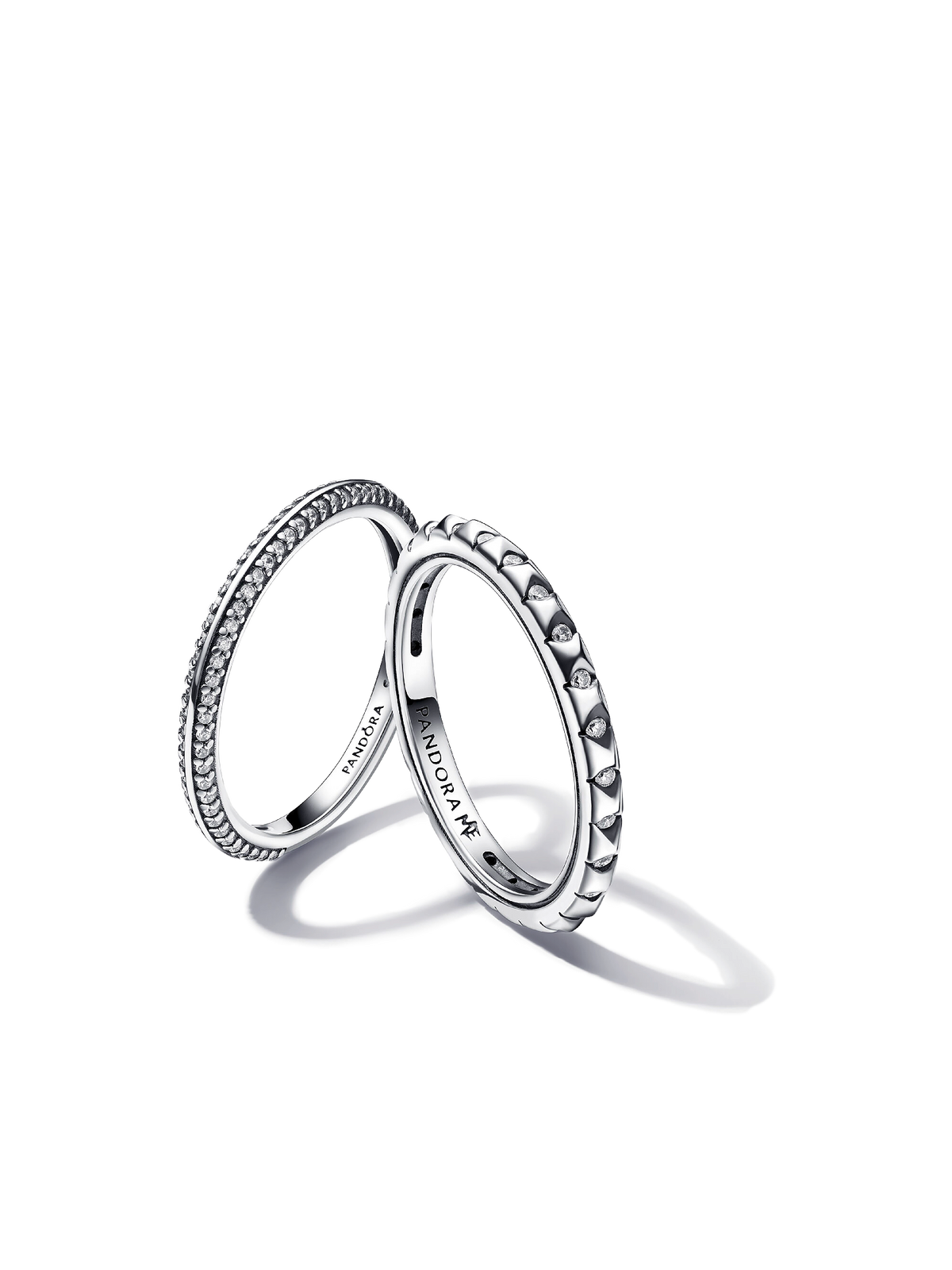 Pandora ME Pyramids & Pavé Ring Set