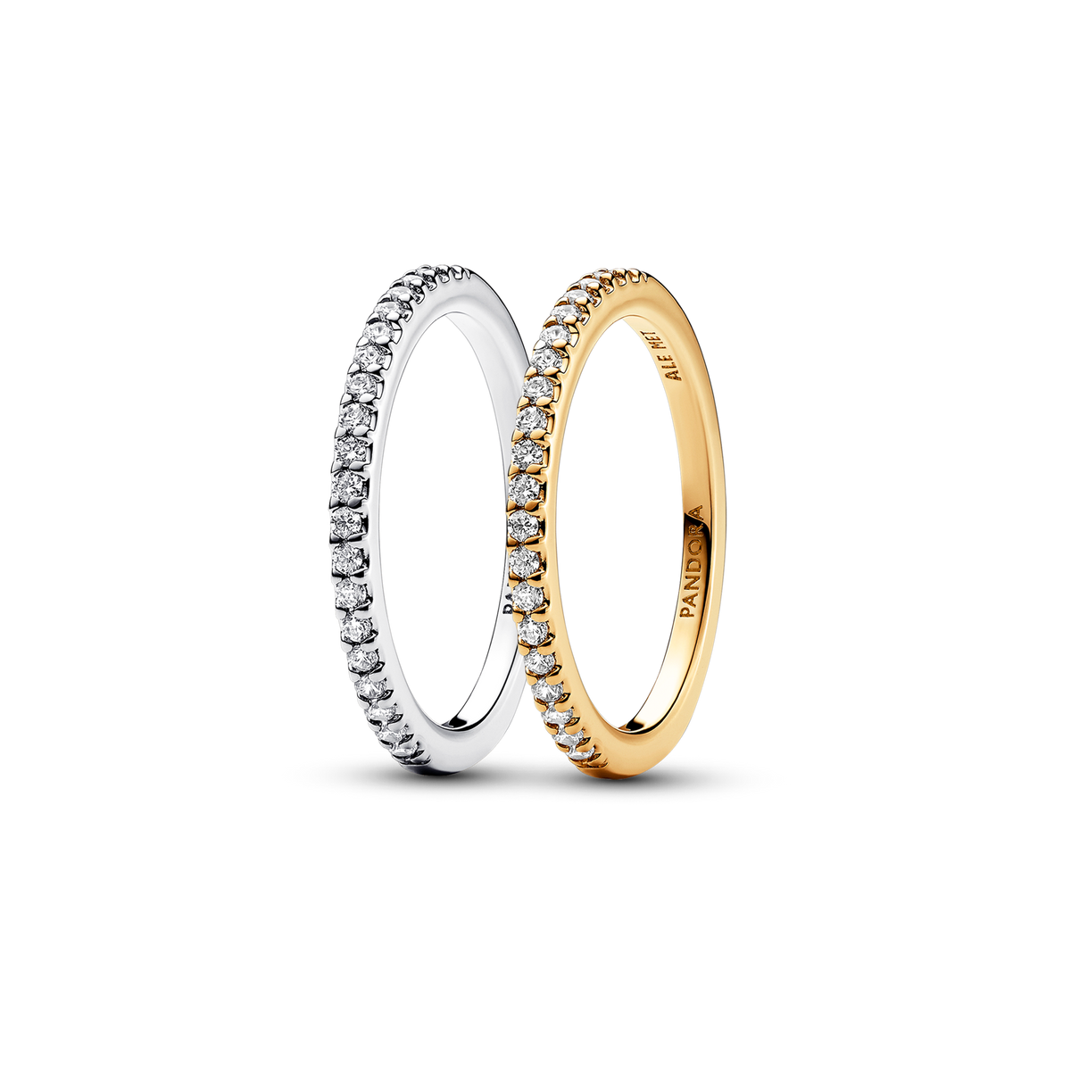 Classic Sparkling Band Ring Set