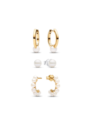 Treated Freshwater Cultured Pearl Earring Set