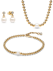 Treated Freshwater Cultured Pearl & Beads Jewelry Set