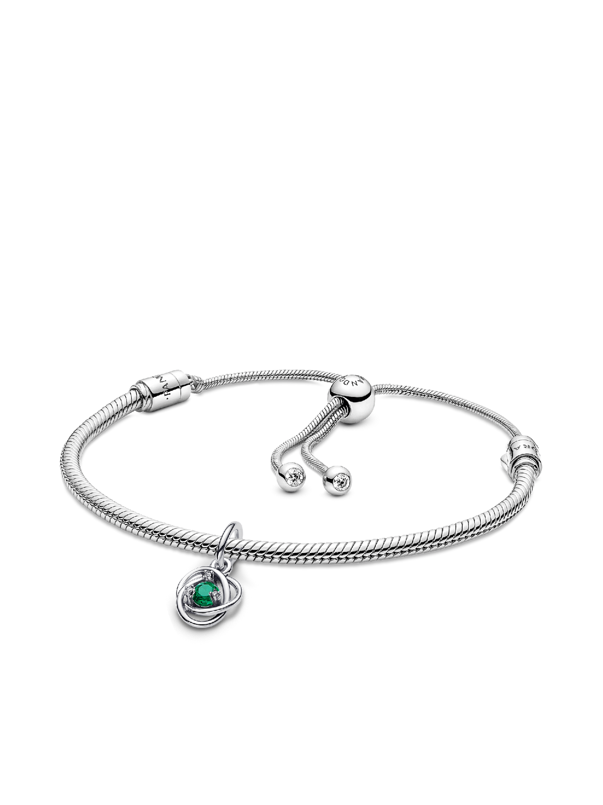 May Eternity Circle Dangle Charm Bracelet Set