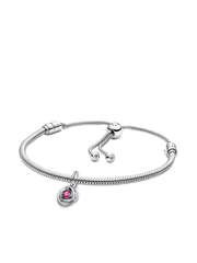 October Eternity Circle Dangle Charm Bracelet Set