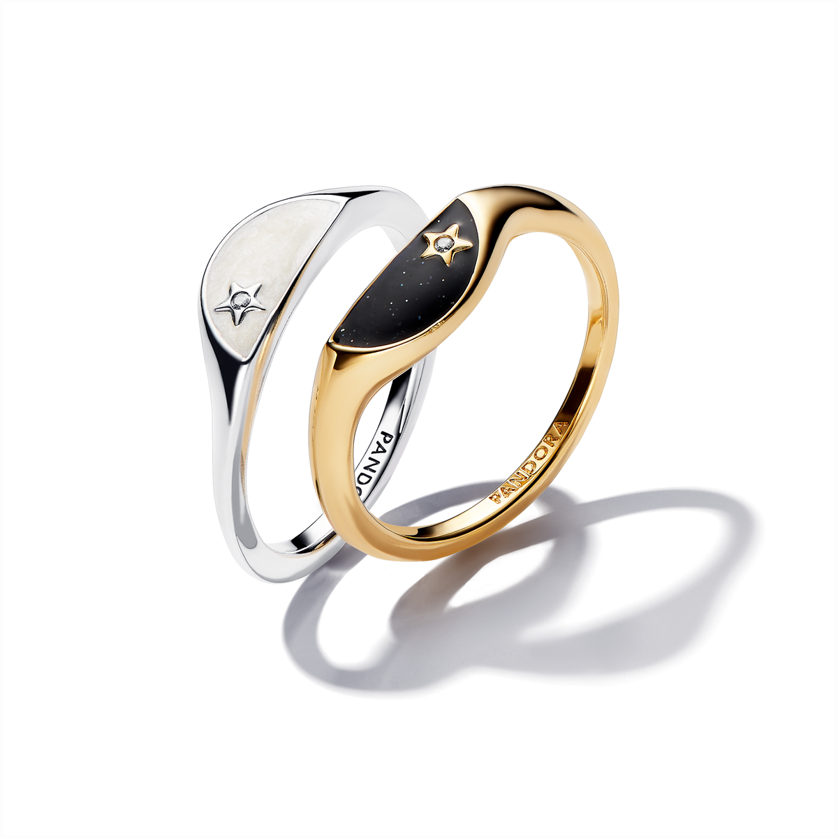 Pandora ME Day & Night Ring Set