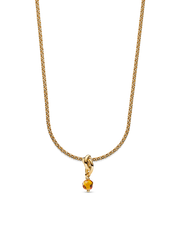 November Eternity Circle Dangle Charm Necklace Set