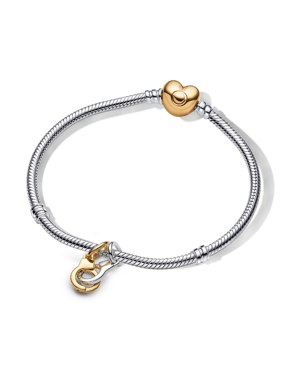 Linked Up Handcuff Dangle Charm Bracelet Set