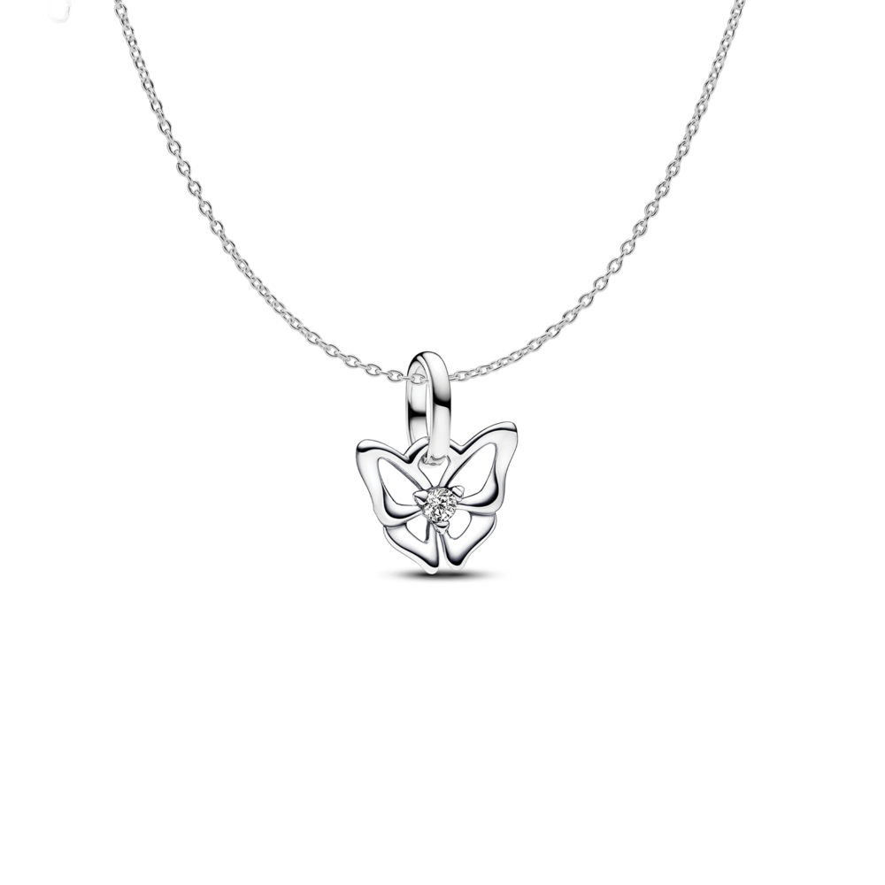 Mini Butterfly Charm Necklace Set