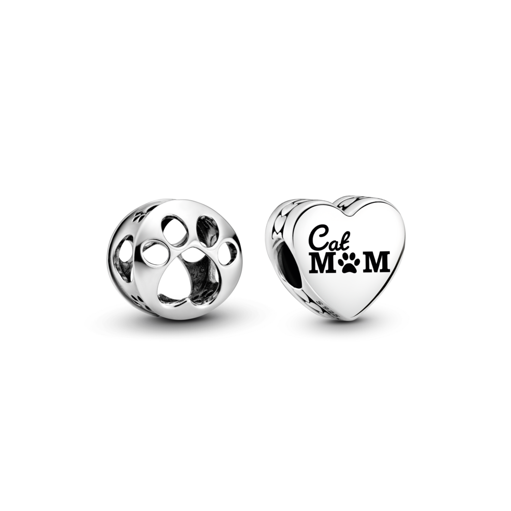 Cat Mom Charm Duo