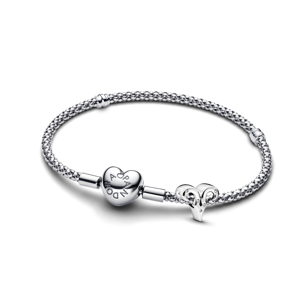 Aries Zodiac Charm Studded Bracelet Set