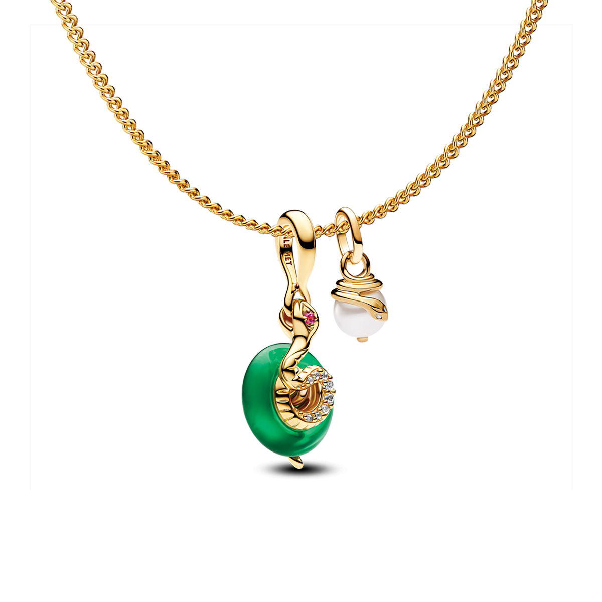 Year of the Snake Dangle Charm Necklace