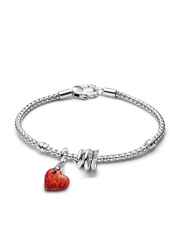 Heart and Arrow Charm Bracelet Set