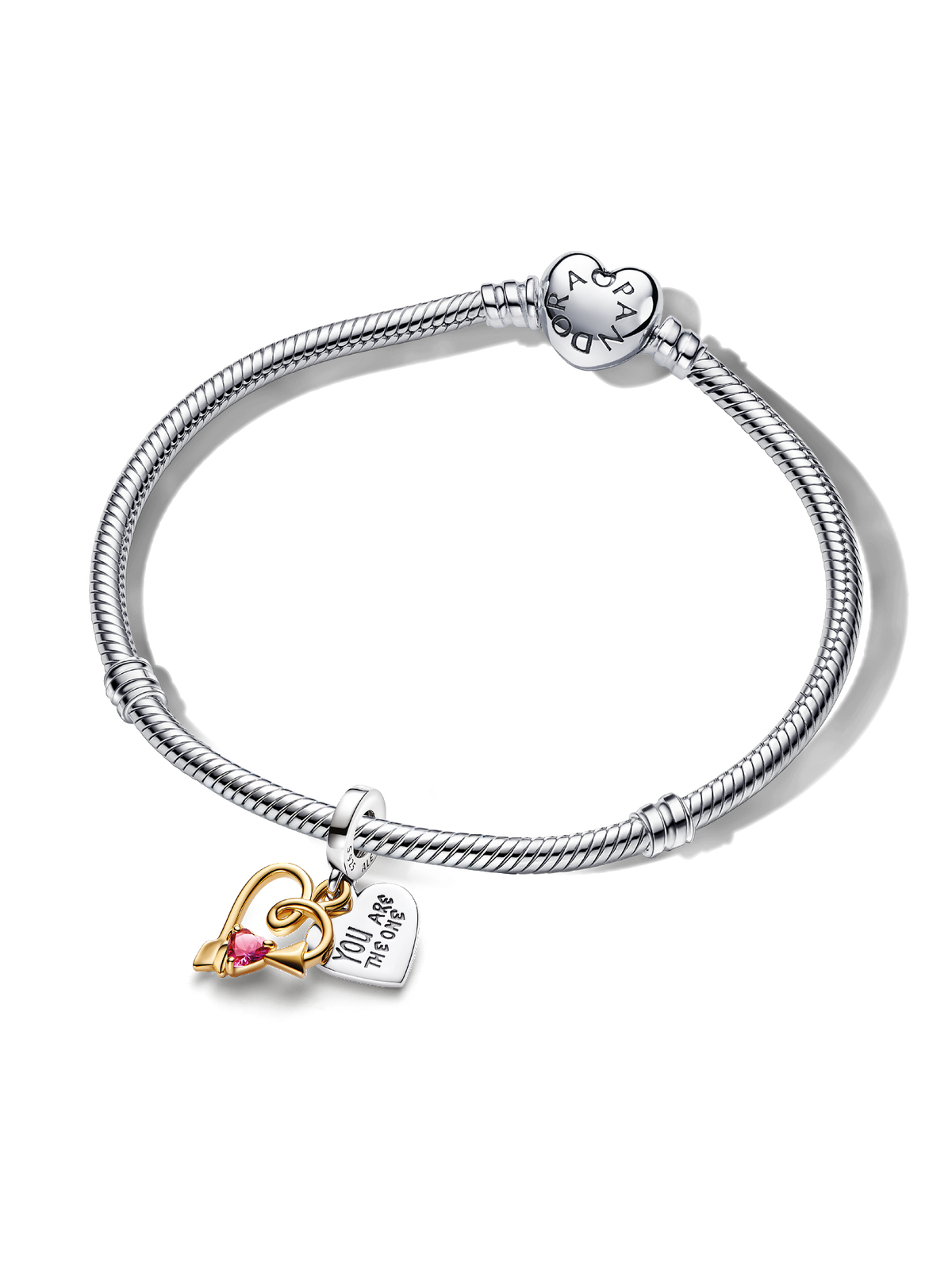 Arrow of Love Bracelet and Engravable Charm Set