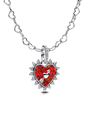 Spinnable Arrow Heart Charm Necklace