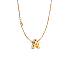 Letter A Charm Necklace