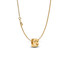 Letter B Charm Necklace