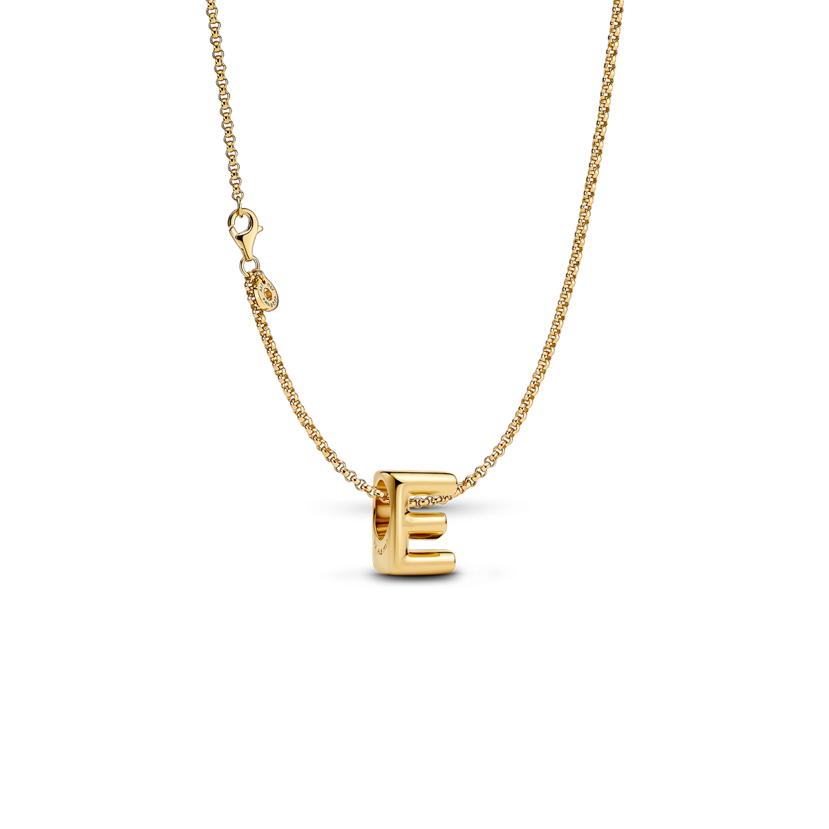 Letter E Charm Necklace