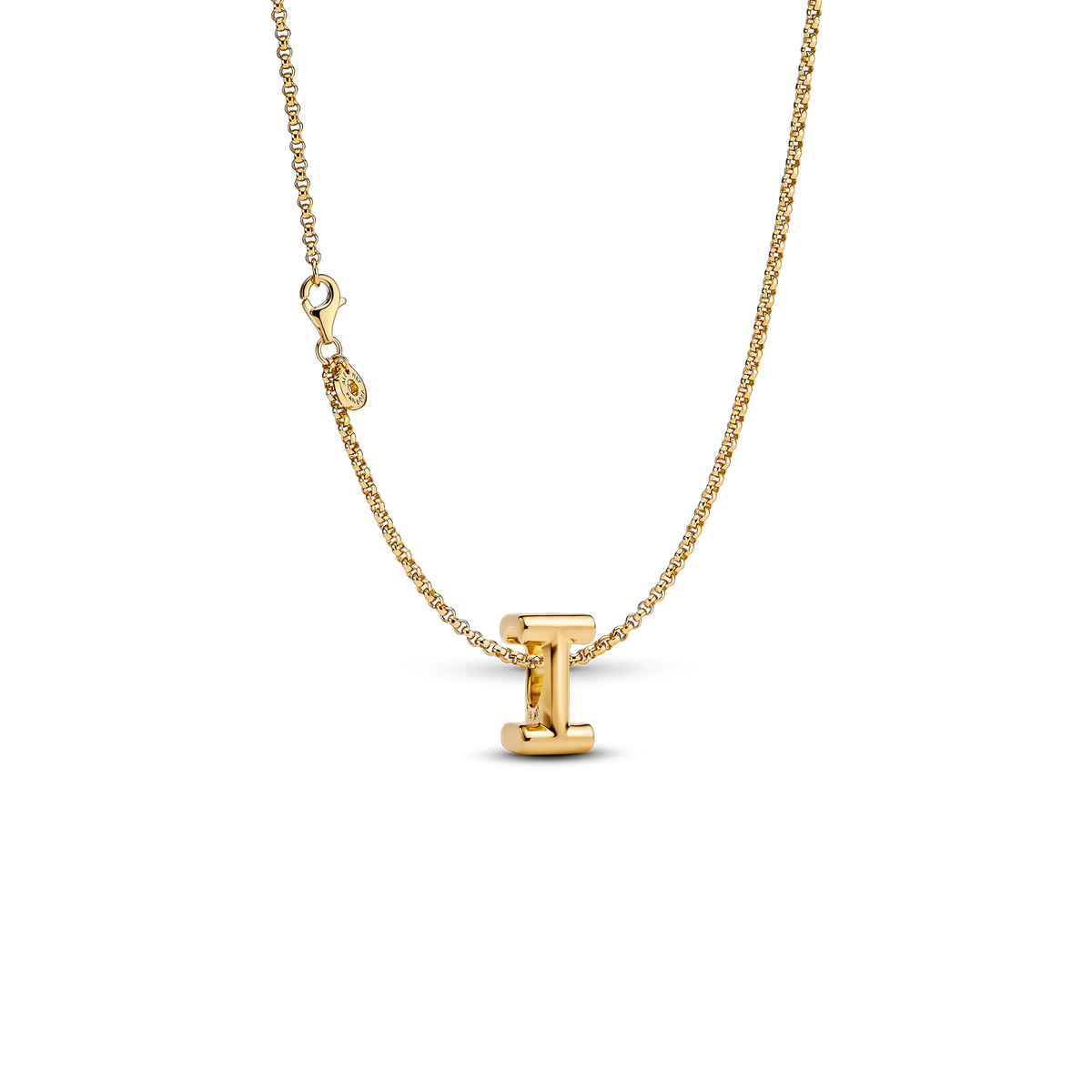 Letter I Charm Necklace