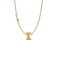 Letter I Charm Necklace