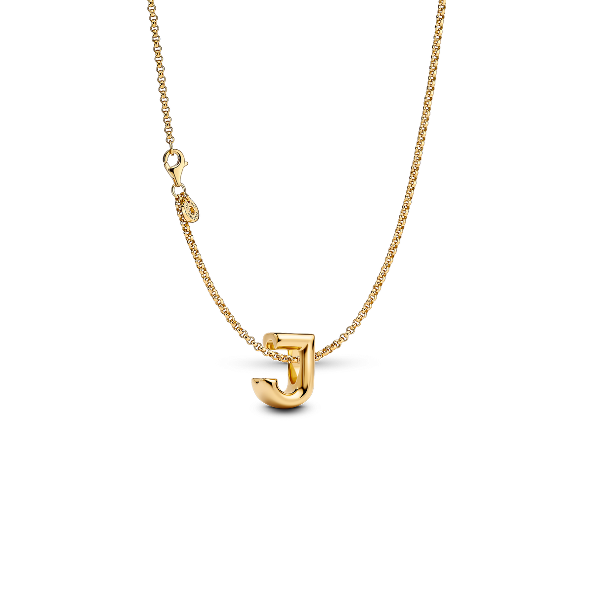 Letter J Charm Necklace