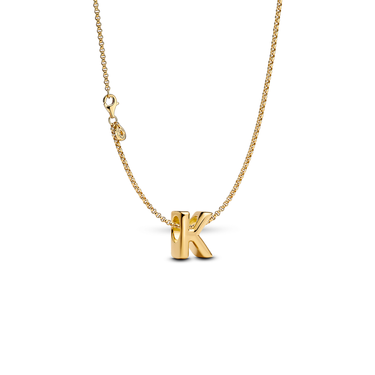 Letter K Charm Necklace
