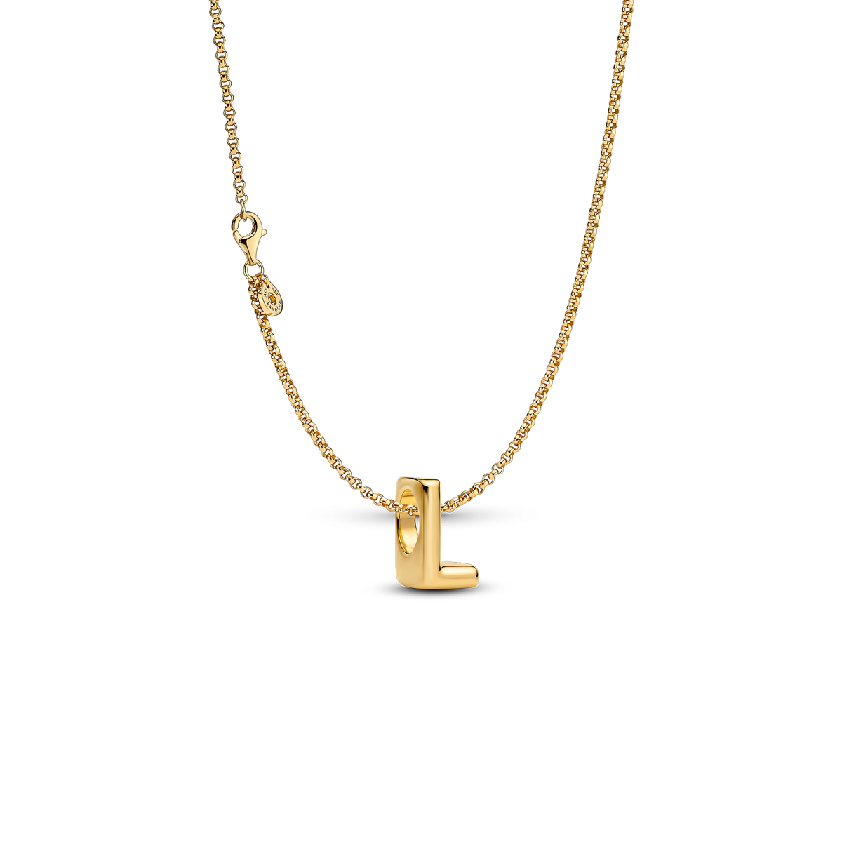 Letter L Charm Necklace