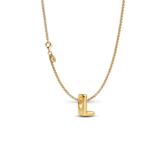 Letter L Charm Necklace