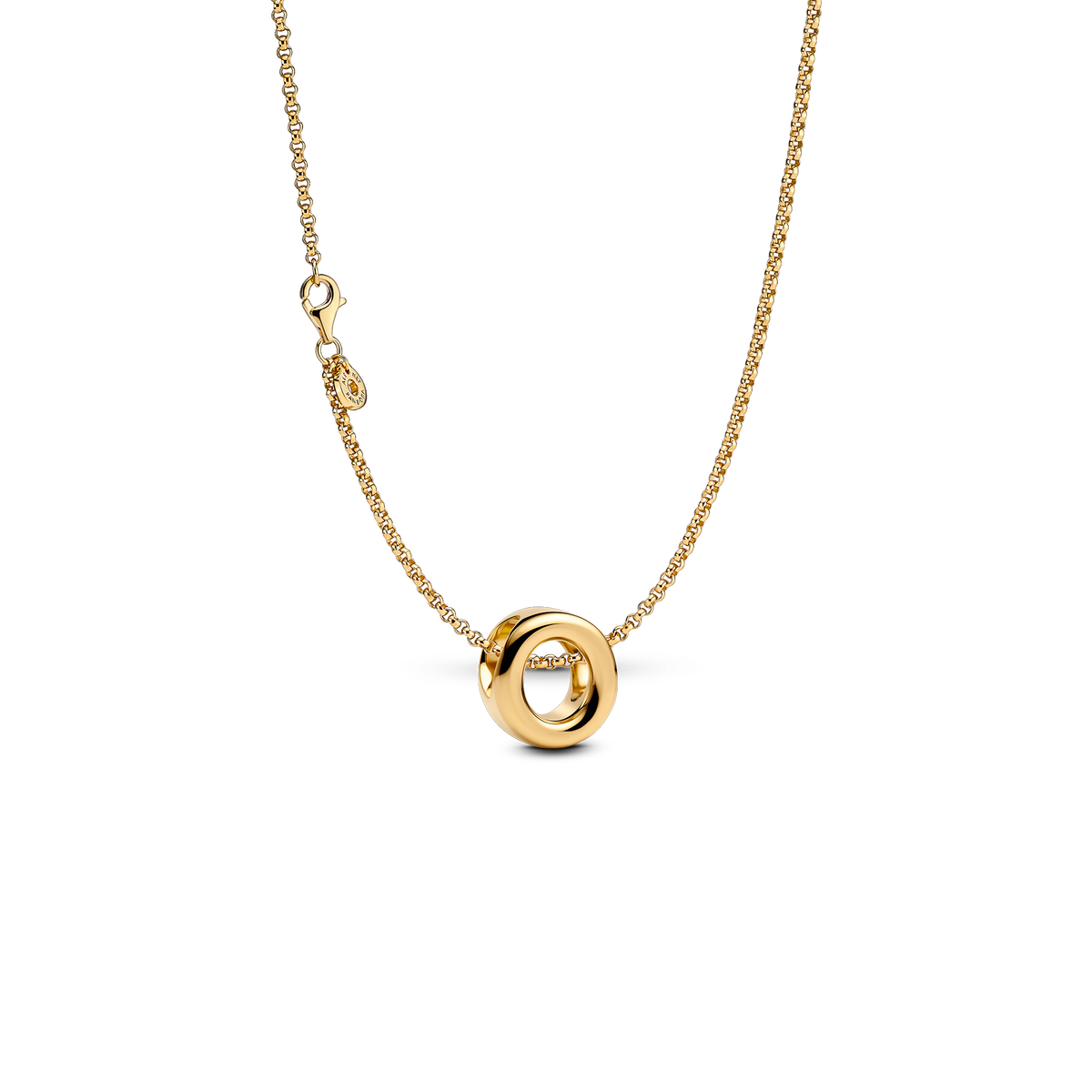 Letter O Charm Necklace