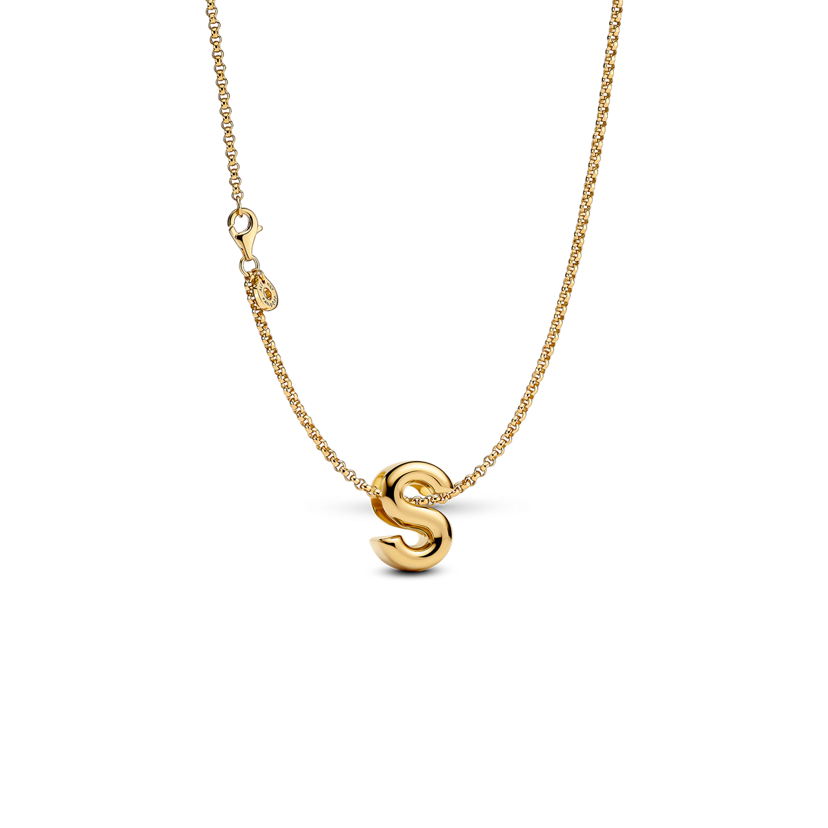 Letter S Charm Necklace