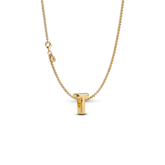 Letter T Charm Necklace