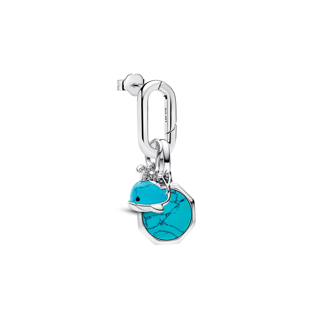 Luck of The Whale Dangle Charm Earring Set