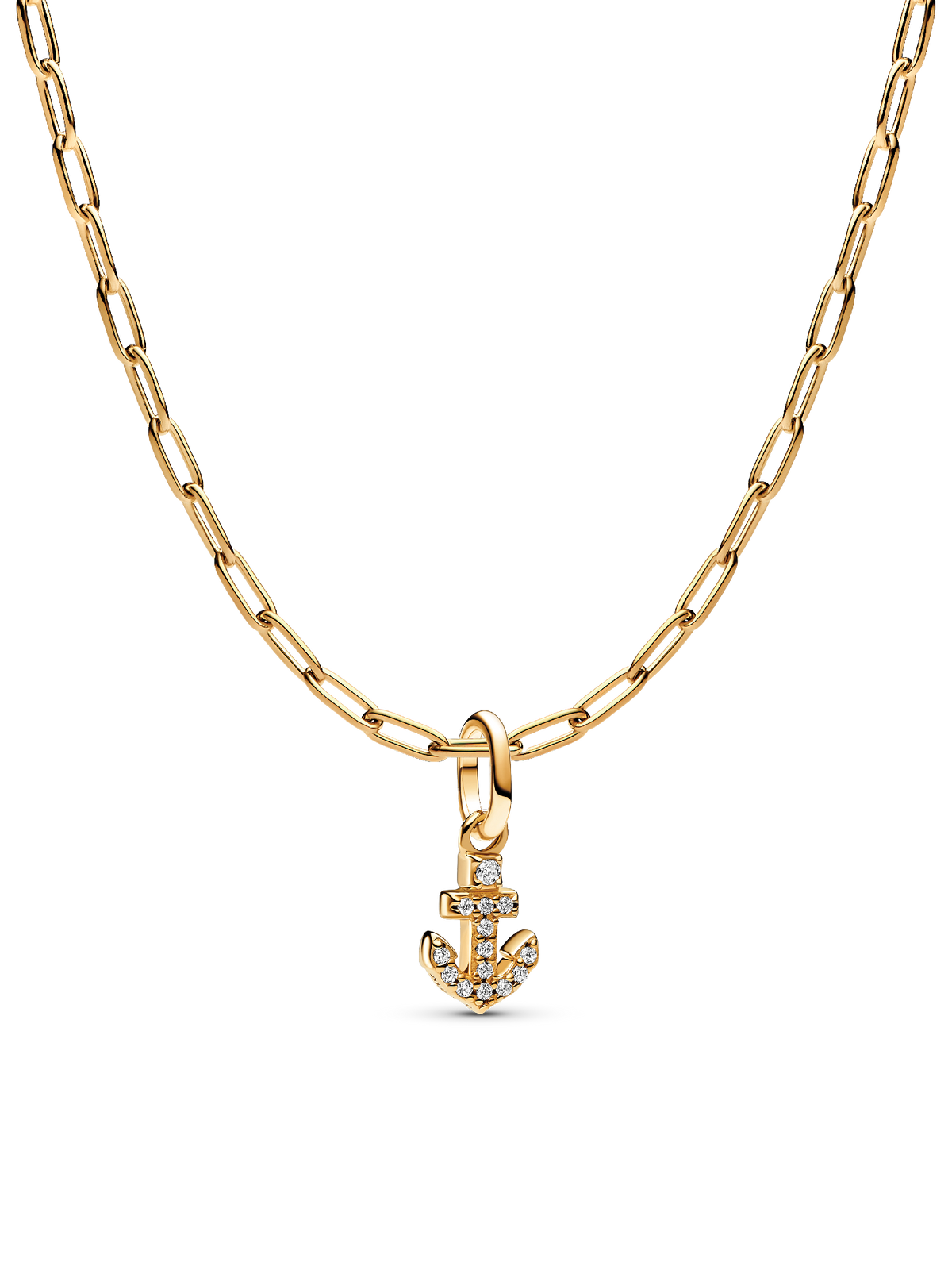 Sophia’s Anchor Charm Necklace Set - 14k Gold-plated unique metal blend