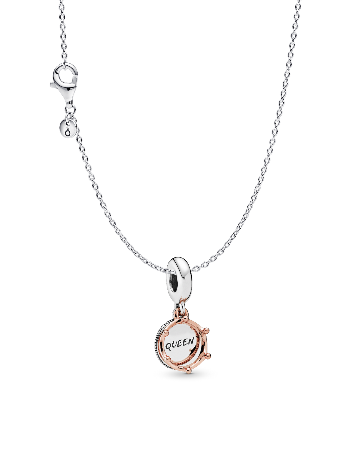 Manon’s Royal Charm Necklace Set - Sterling silver and 14k rose gold-plated unique metal blend