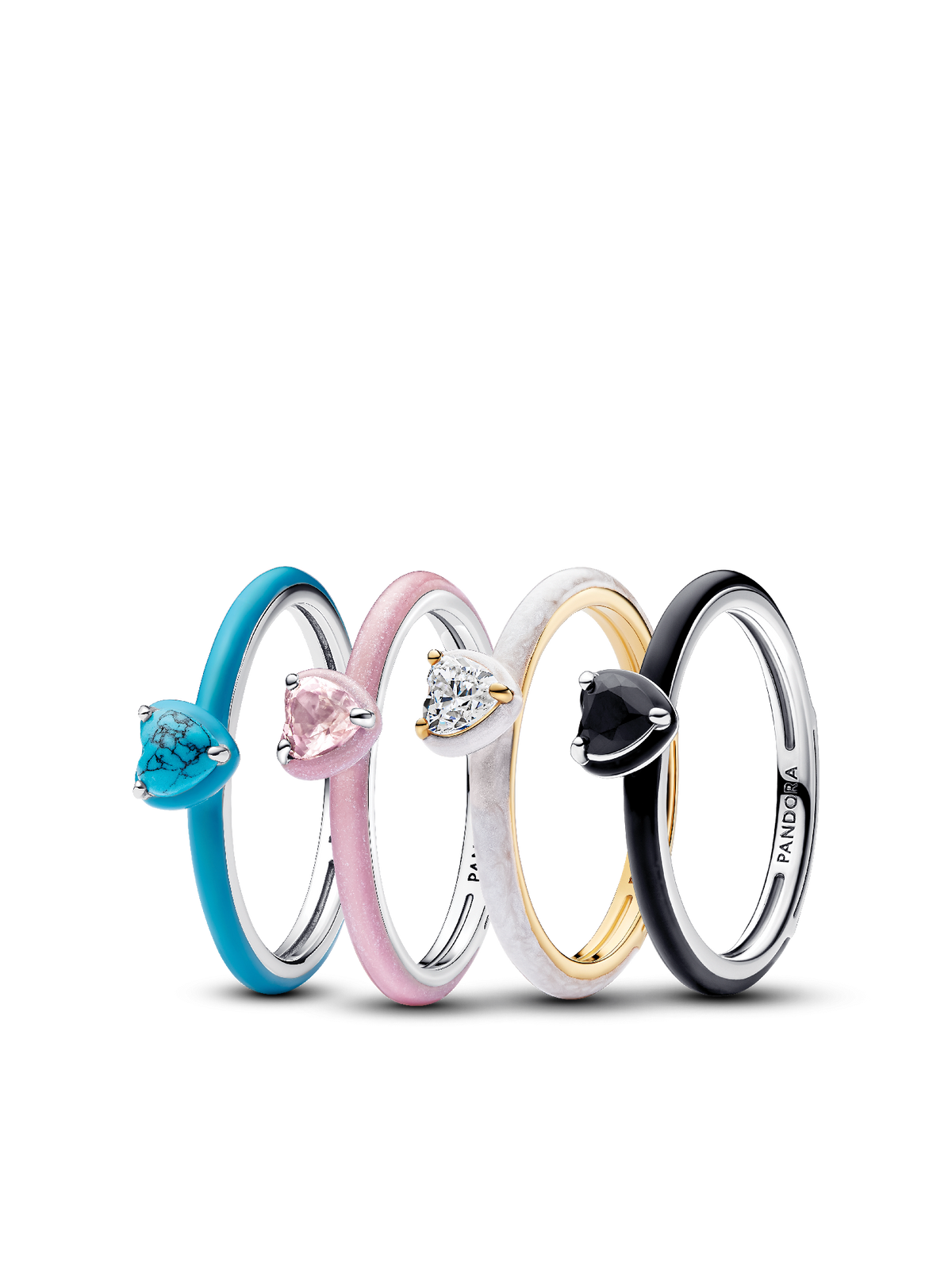 Chakra Foursome Rings Set