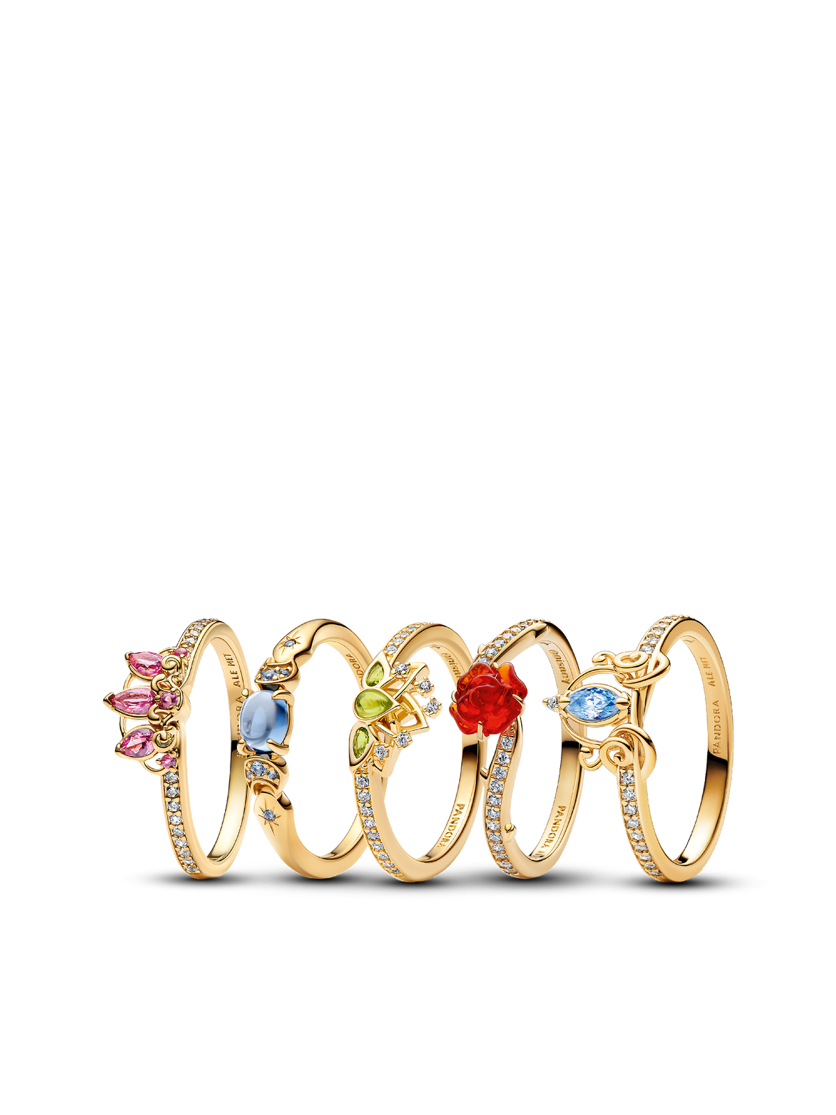 Gold Princess Ring Set