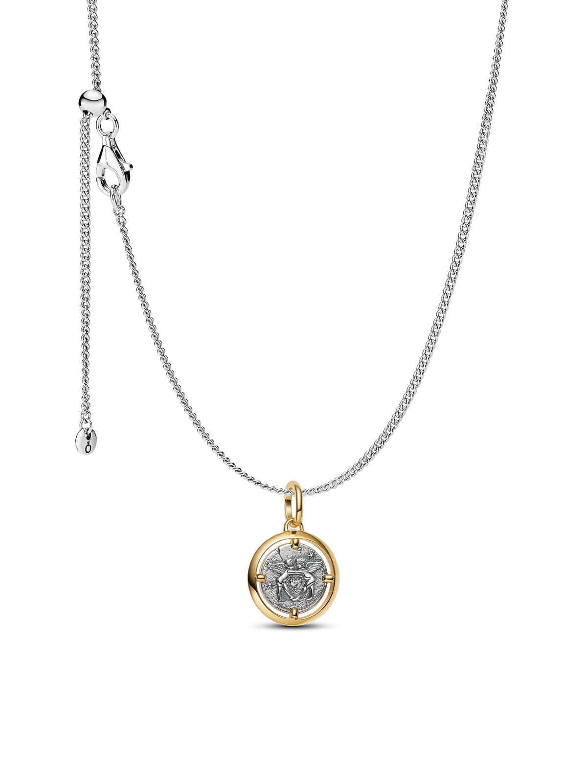 Cupids Medallion Pendant Necklace