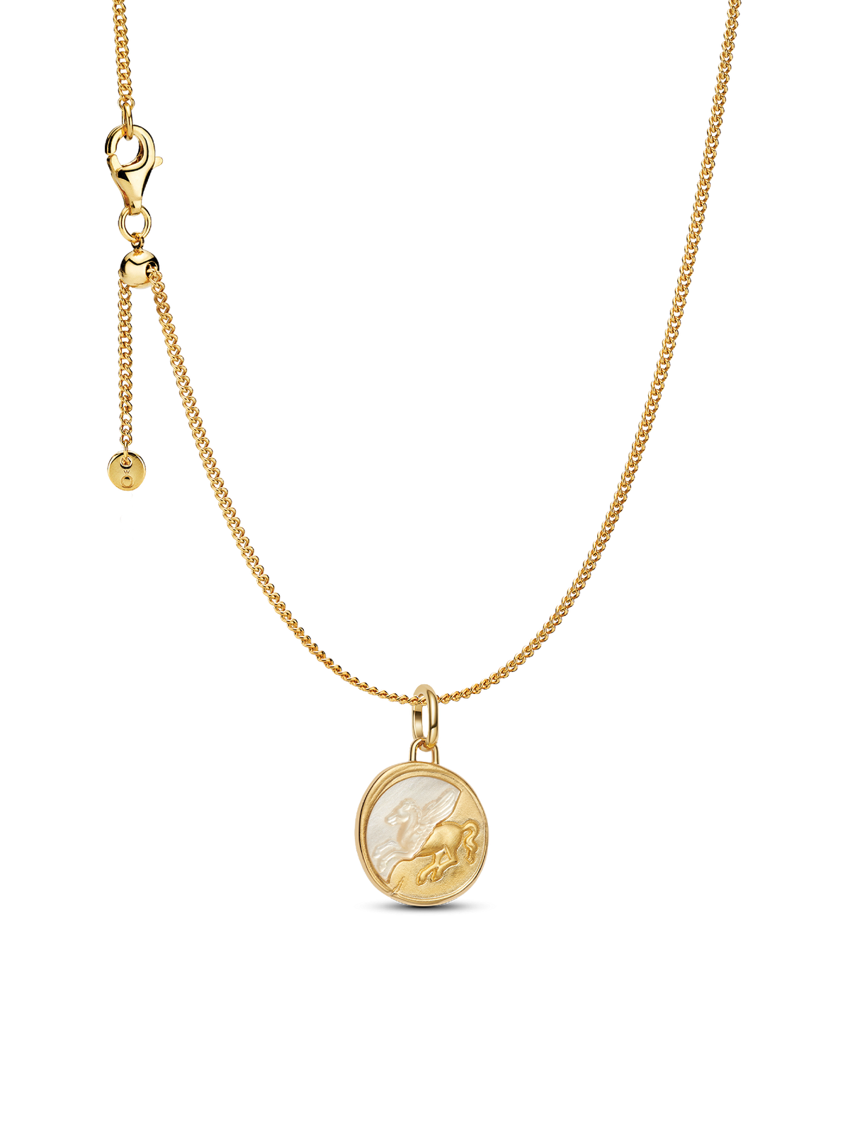 Pegasus Medallion Pendant Necklace