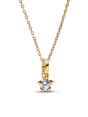 Pandora Talisman Lab-grown Diamond Star Pendant Necklace 0.25 carat tw 14k Gold