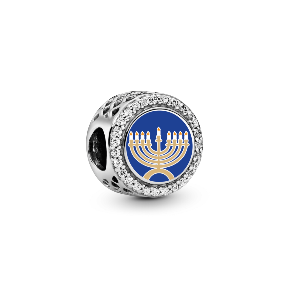 FINAL SALE - Love and Light Menorah Charm