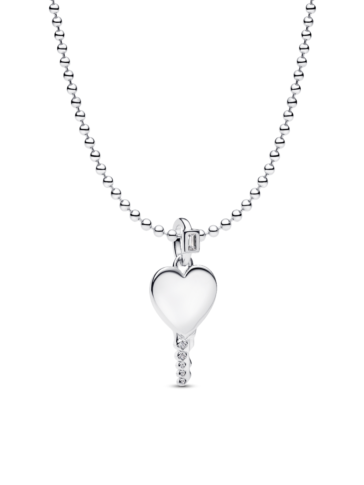 Engravable Heart Key Pendant Necklace