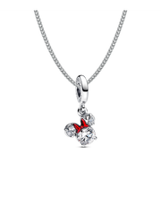 Minnie Mouse Holiday Dangle Charm Necklace Set