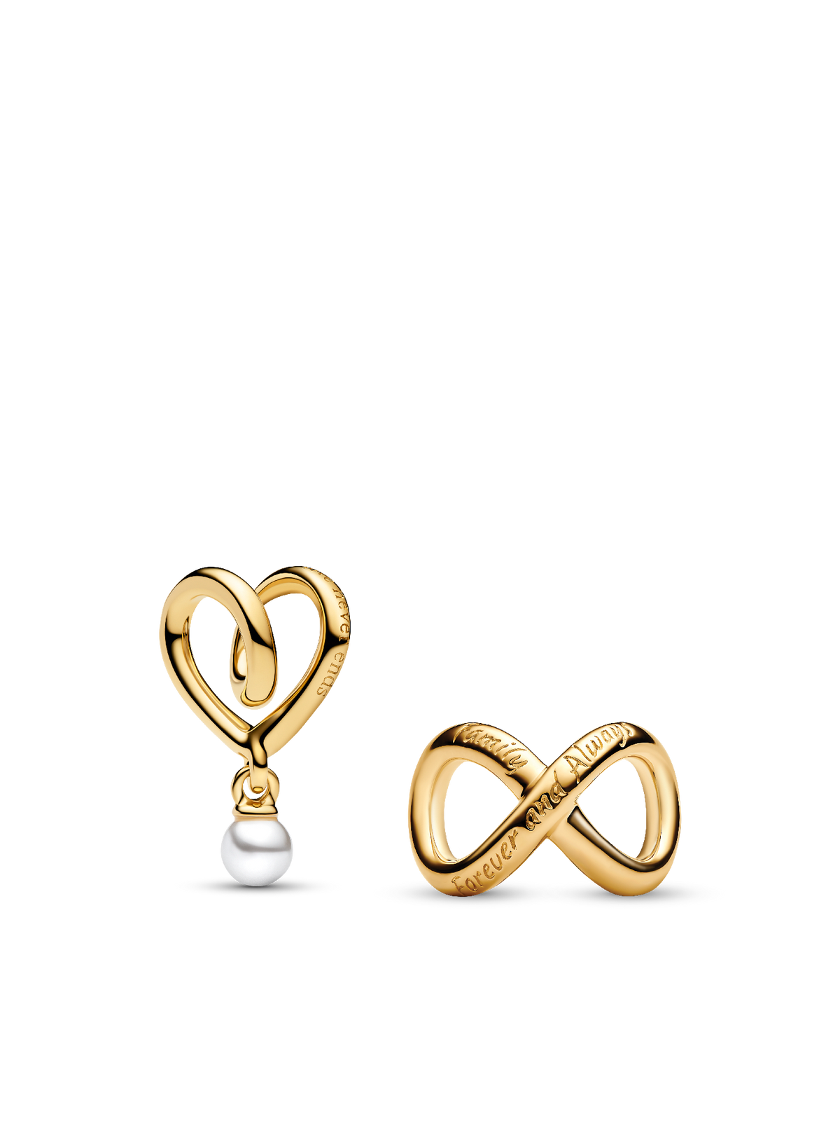 Forever and Always Family Charm Duo