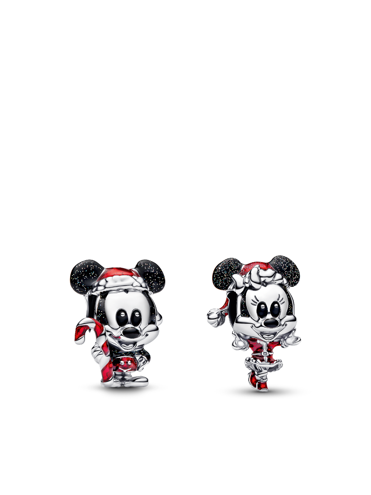 Disney Mickey and Minnie Christmas Charm Duo