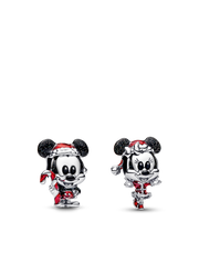 Disney Mickey and Minnie Christmas Charm Duo
