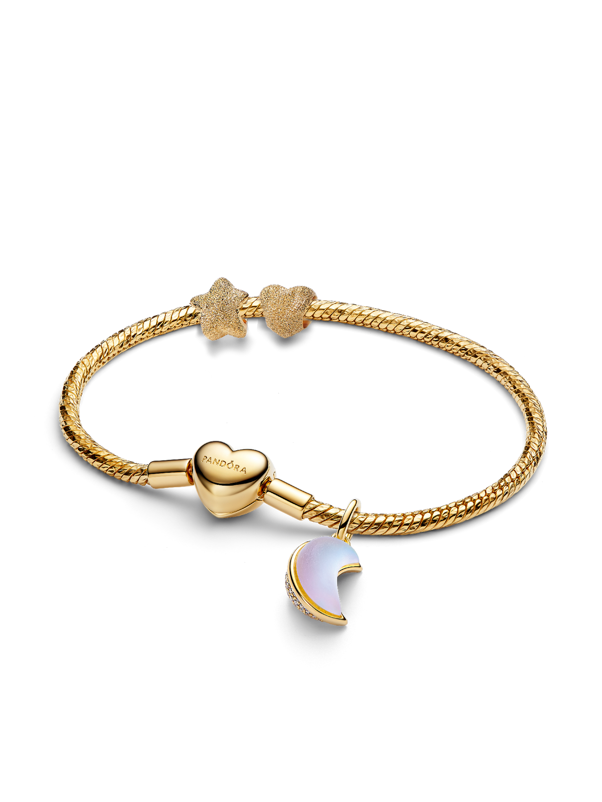 Crescent Charm Bracelet Set